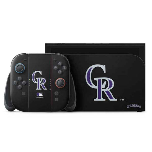 MLB Colorado Rockies - Solid Distressed Nintendo Skins