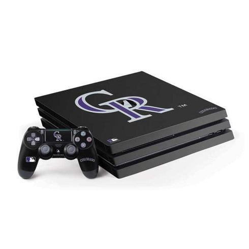 MLB Colorado Rockies - Solid Distressed PlayStation PS4 Skins
