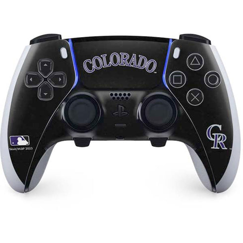 MLB Colorado Rockies - Solid Distressed PS5 DualSense Edge Pro Controller Skin