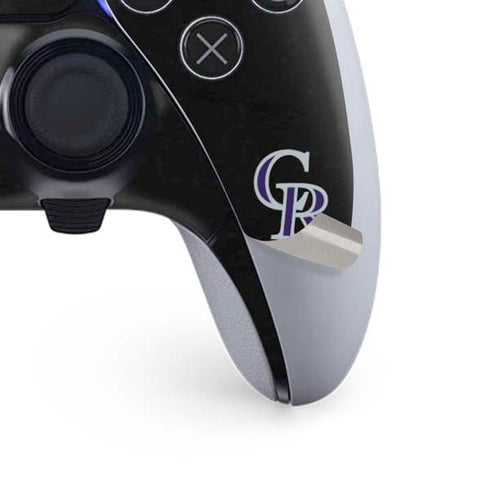 MLB Colorado Rockies - Solid Distressed PS5 DualSense Edge Pro Controller Skin