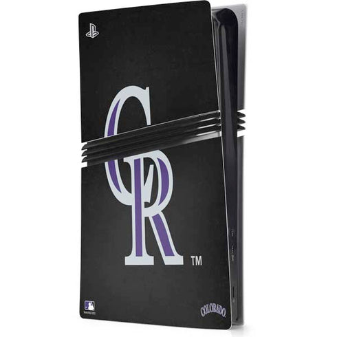 MLB Colorado Rockies - Solid Distressed PS5 Pro Console Skin