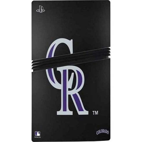 MLB Colorado Rockies - Solid Distressed PS5 Pro Console Skin