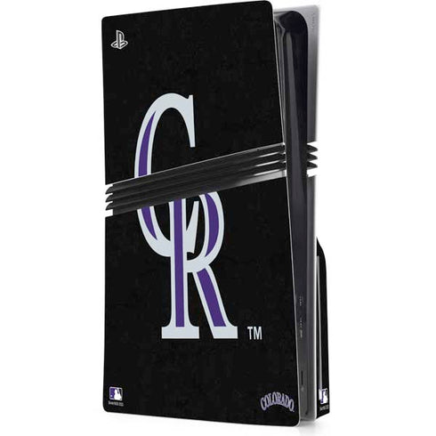 MLB Colorado Rockies - Solid Distressed PlayStation PS5 Skins