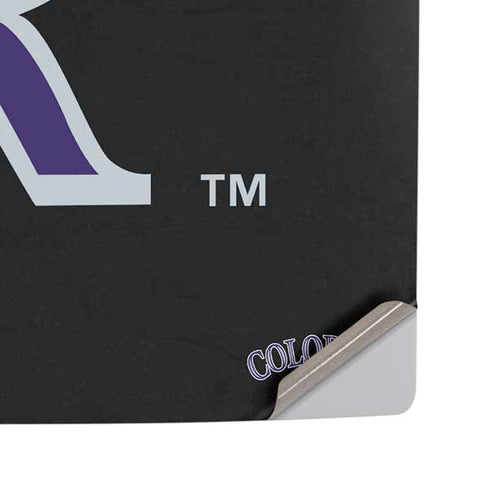 MLB Colorado Rockies - Solid Distressed PS5 Pro Disk Console Skin