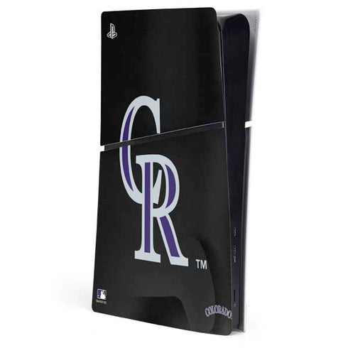 MLB Colorado Rockies - Solid Distressed PS5 Slim Digital Edition Console Skin