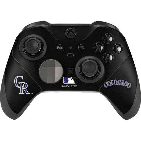 MLB Colorado Rockies - Solid Distressed Xbox Elite Wireless Controller Series 2 Skin