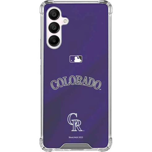 MLB Colorado Rockies Alternate/Away Jersey Galaxy A16 5G Clear Case