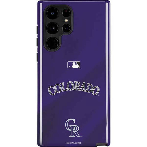 MLB Colorado Rockies Alternate/Away Jersey Galaxy S25 Ultra Impact Case