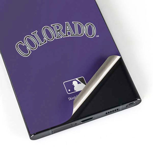 MLB Colorado Rockies Alternate/Away Jersey Galaxy S25 Ultra Skin