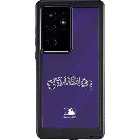 MLB Colorado Rockies Alternate/Away Jersey Galaxy S24 Ultra Waterproof Case