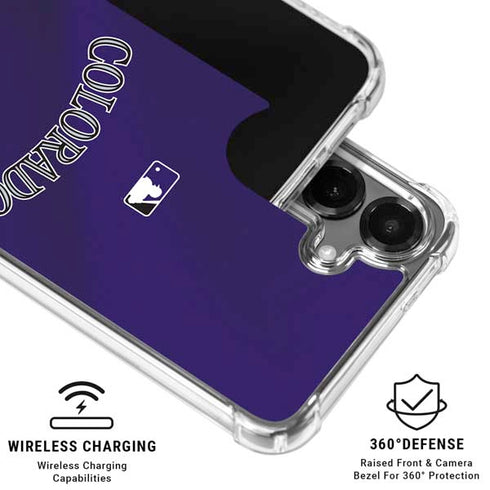MLB Colorado Rockies Alternate/Away Jersey Galaxy S26 Clear Case