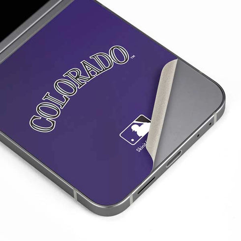 MLB Colorado Rockies Alternate/Away Jersey Galaxy Z Flip6 Skin