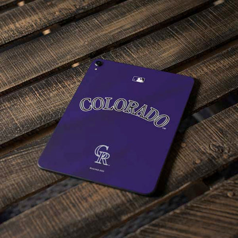 MLB Colorado Rockies Alternate/Away Jersey Apple iPad Pro Skin