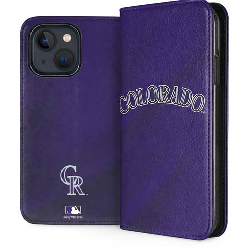 MLB Colorado Rockies Alternate/Away Jersey iPhone 15 Folio Case