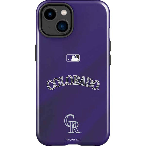 MLB Colorado Rockies Alternate/Away Jersey iPhone 15 Impact Case