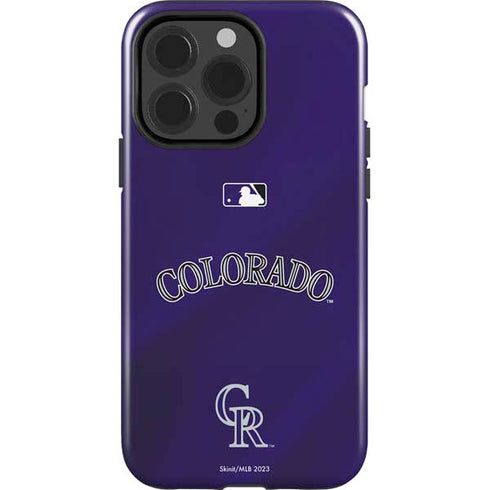 MLB Colorado Rockies Alternate/Away Jersey iPhone 15 Pro Impact Case