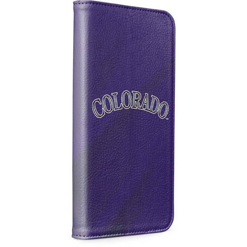 MLB Colorado Rockies Alternate/Away Jersey iPhone 15 Pro Max Folio Case