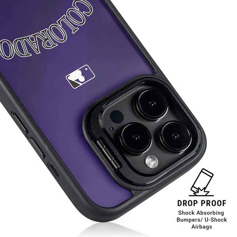 MLB Colorado Rockies Alternate/Away Jersey iPhone 15 Pro Max Kickstand Case