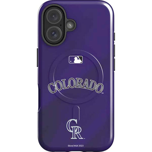 MLB Colorado Rockies Alternate/Away Jersey iPhone 16 Magsafe Impact Case