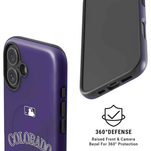 MLB Colorado Rockies Alternate/Away Jersey iPhone 16 Magsafe Impact Case