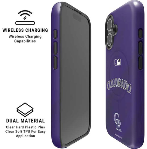 MLB Colorado Rockies Alternate/Away Jersey iPhone 16 Magsafe Impact Case