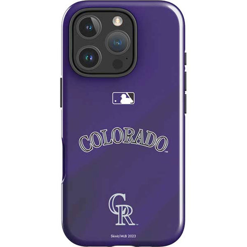 MLB Colorado Rockies Alternate/Away Jersey iPhone 16 Pro Impact Case