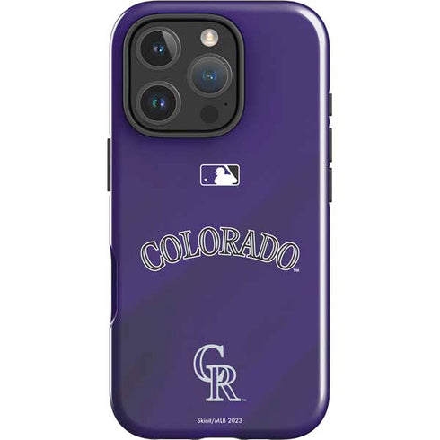 MLB Colorado Rockies Alternate/Away Jersey iPhone 16 Pro Max Impact Case