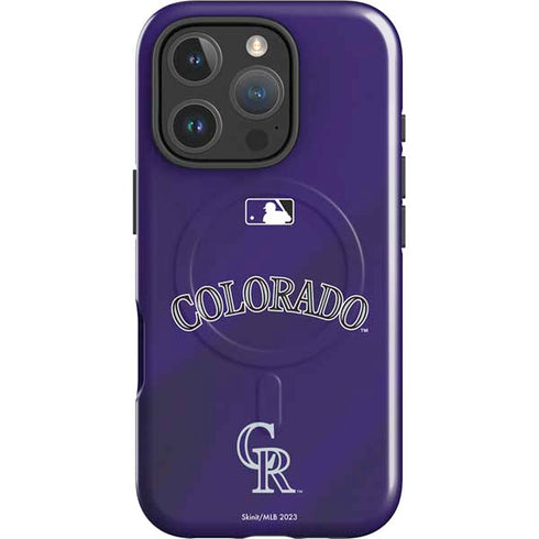 MLB Colorado Rockies Alternate/Away Jersey iPhone 16 Pro Max Magsafe Impact Case