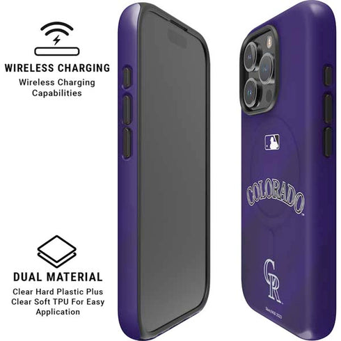 MLB Colorado Rockies Alternate/Away Jersey iPhone 16 Pro Max Magsafe Impact Case