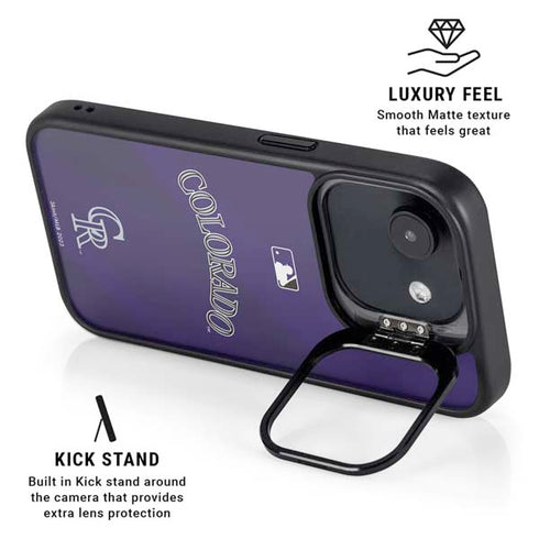MLB Colorado Rockies Alternate/Away Jersey iPhone 16e Kickstand Case