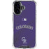 MLB Colorado Rockies Alternate/Away Jersey iPhone 17 Clear Case