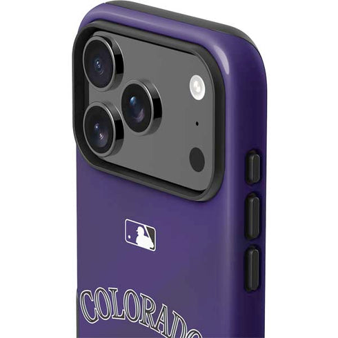 MLB Colorado Rockies Alternate/Away Jersey iPhone 17 Pro Impact Case