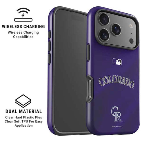 MLB Colorado Rockies Alternate/Away Jersey iPhone 17 Pro Magsafe Impact Case