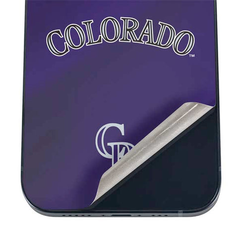 MLB Colorado Rockies Alternate/Away Jersey iPhone 17 Pro Skin