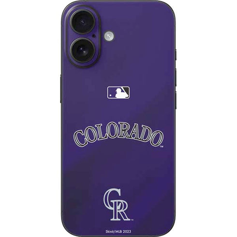 MLB Colorado Rockies Alternate/Away Jersey iPhone 17 Skin