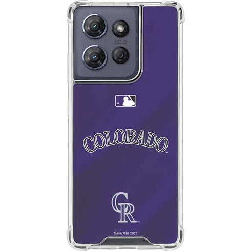 MLB Colorado Rockies Alternate/Away Jersey Moto G Play 5G (2025) Clear Case
