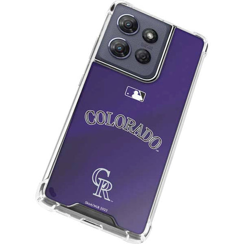 MLB Colorado Rockies Alternate/Away Jersey Moto G Play 5G (2025) Clear Case