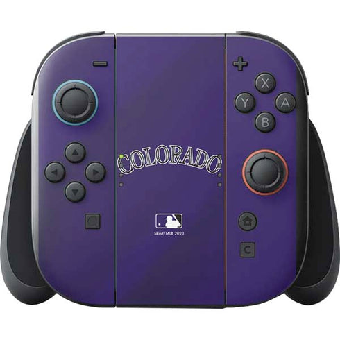 MLB Colorado Rockies Alternate/Away Jersey Nintendo Switch 2 (2025) with Joy-Con Skin