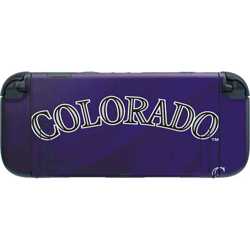 MLB Colorado Rockies Alternate/Away Jersey Nintendo Switch 2 (2025) with Joy-Con Skin