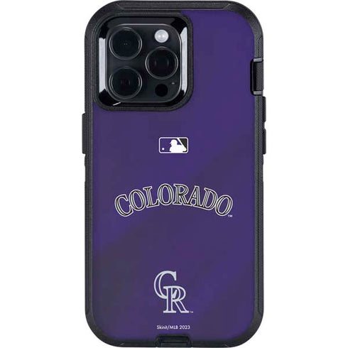 MLB Colorado Rockies Alternate/Away Jersey Otterbox Defender iPhone Skin
