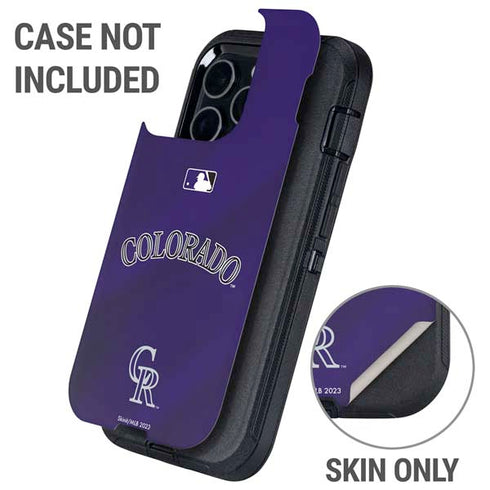 MLB Colorado Rockies Alternate/Away Jersey Otterbox Defender iPhone Skin