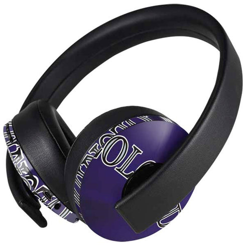 MLB Colorado Rockies Alternate/Away Jersey PlayStation 4 Gold Wireless Headset Skin