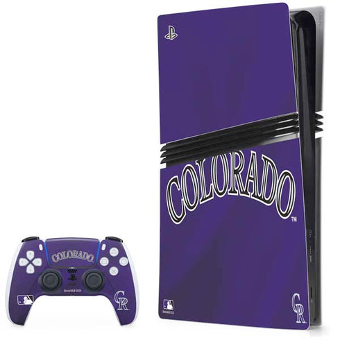 MLB Colorado Rockies Alternate/Away Jersey PS5 Pro Bundle Skin