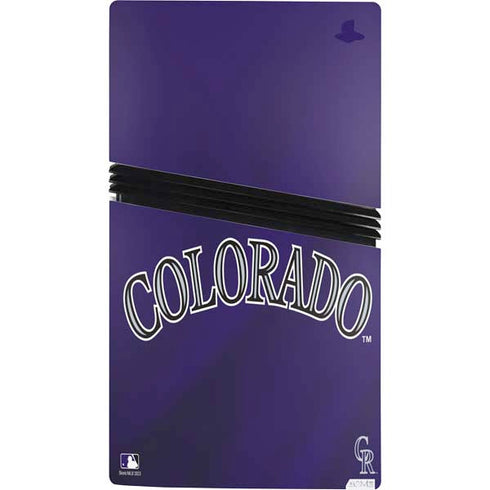 MLB Colorado Rockies Alternate/Away Jersey PS5 Pro Bundle Skin