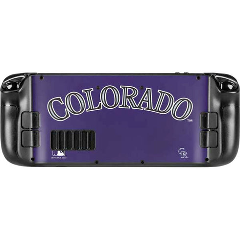 MLB Colorado Rockies Alternate/Away Jersey Steam Deck Handheld Gaming Computer Skin