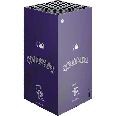MLB Colorado Rockies Alternate/Away Jersey XBox Series X Digital Edition Console Skin