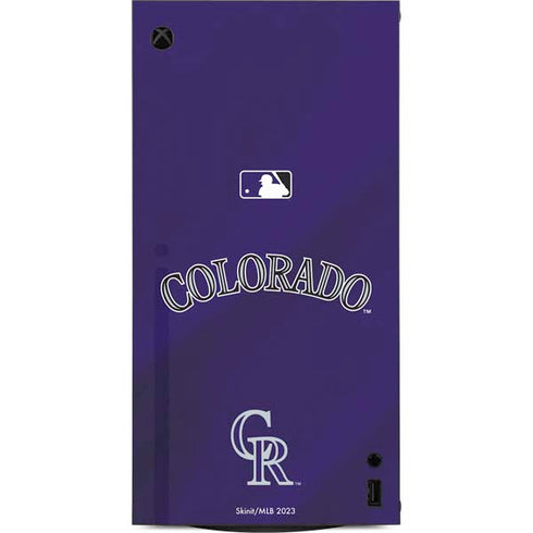 MLB Colorado Rockies Alternate/Away Jersey XBox Series X Digital Edition Console Skin