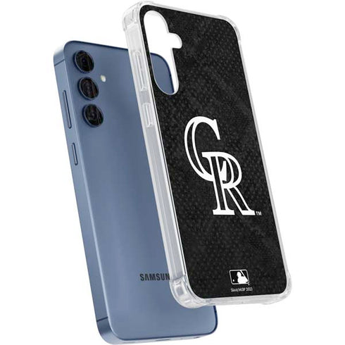 MLB Colorado Rockies Dark Wash Galaxy A55 5G Clear Case