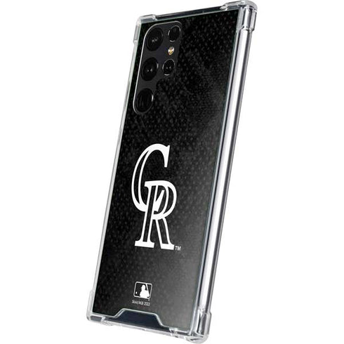 MLB Colorado Rockies Dark Wash Galaxy S23 Ultra Clear Case