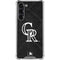MLB Colorado Rockies Dark Wash Galaxy S24 FE Clear Case